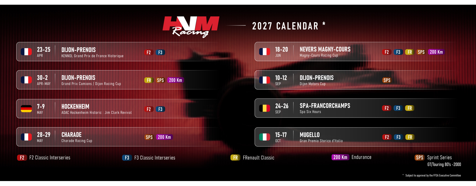 HVM Racing annonce les Racing Cup 2027